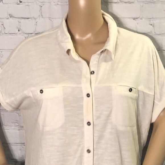 Sonoma Semi Sheer Button Down Shirt XL - Picture 2 of 8